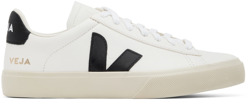 veja campo sneakers black and white