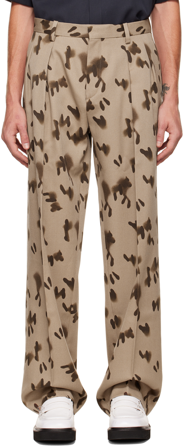 SSENSE Exclusive Beige Footprint Trousers