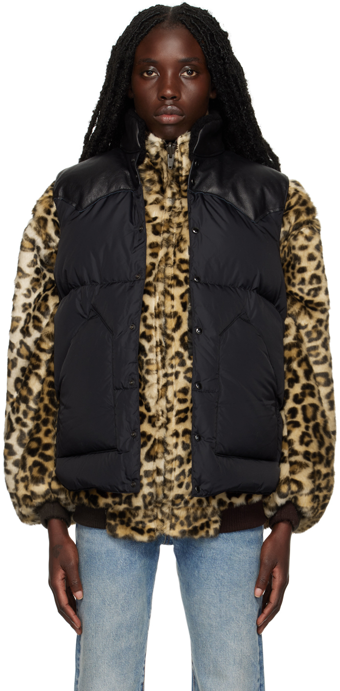 Black Christy Down Vest by Rocky Mountain Featherbed on Sale