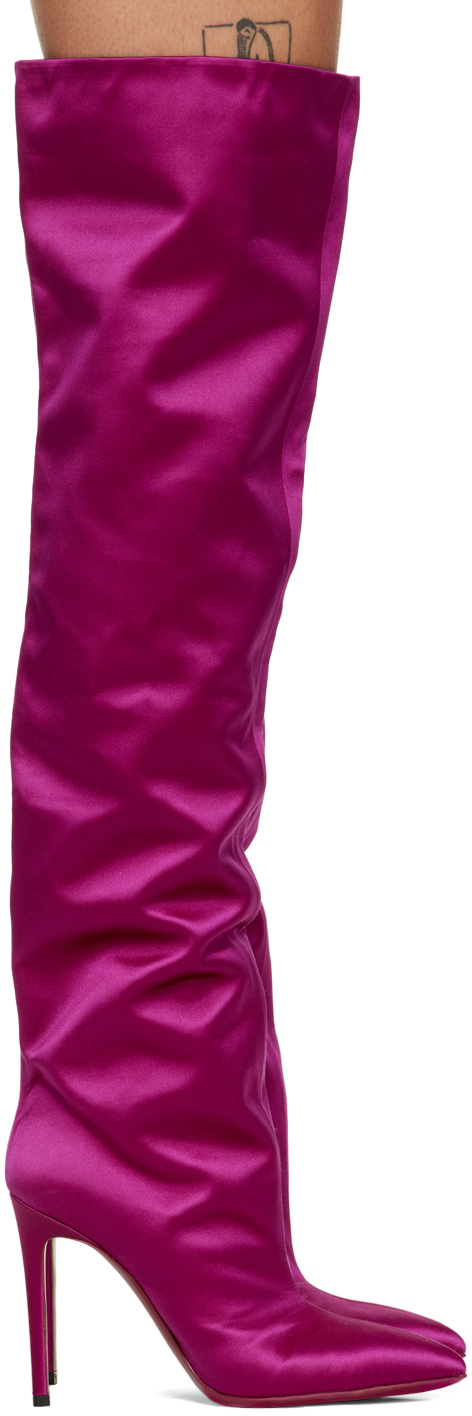 Paris Texas Stiletto Over The Knee Boots In Ciclamino