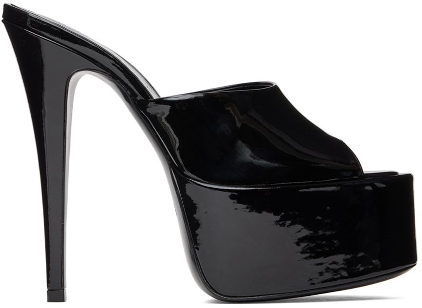 Black Marina Platform Heels