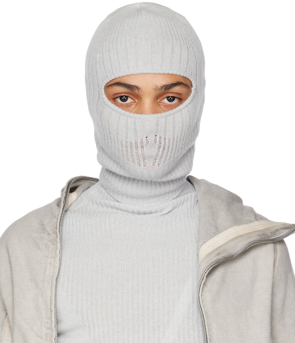 Boris Bidjan Saberi: Gray Seamless Balaclava | SSENSE