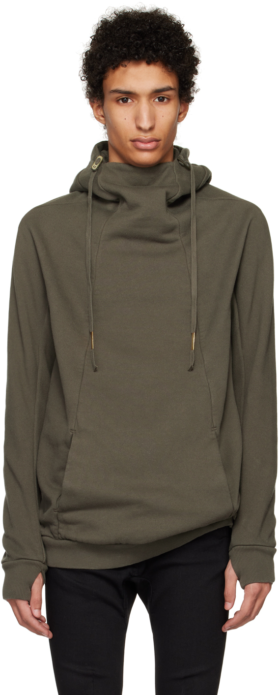 Khaki Hoody2 Hoodie by Boris Bidjan Saberi on Sale