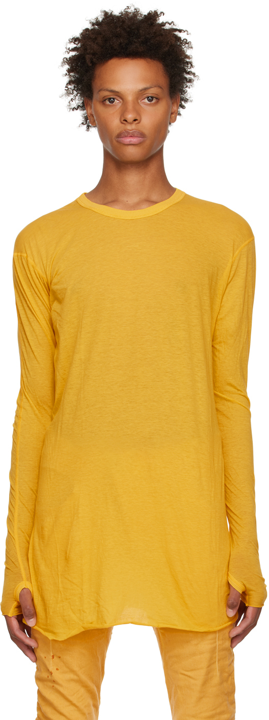 Boris Bidjan Saberi Yellow Ls1 Long Sleeve T-shirt In Fat