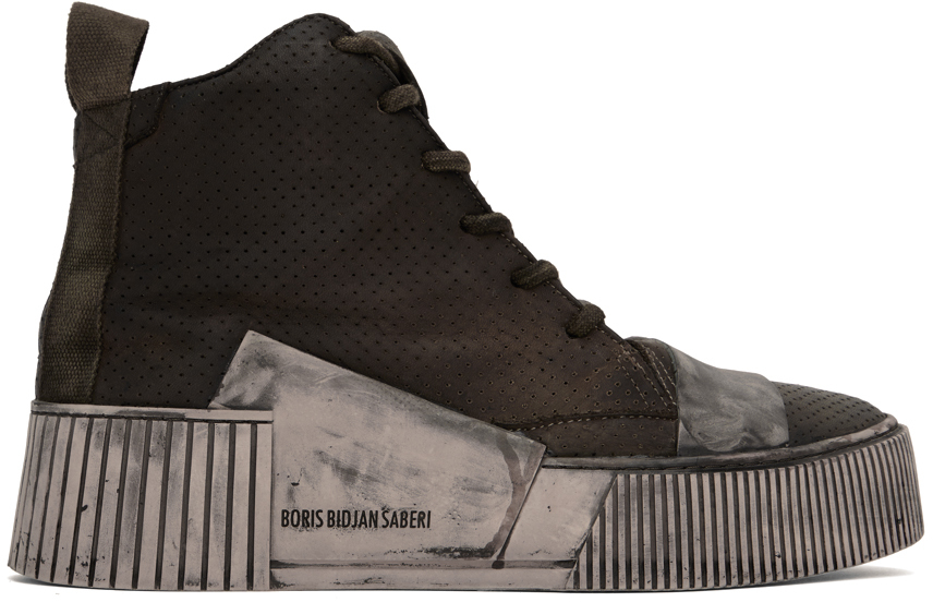 Boris Bidjan Saberi: Khaki Bamba 1.1 Sneakers | SSENSE