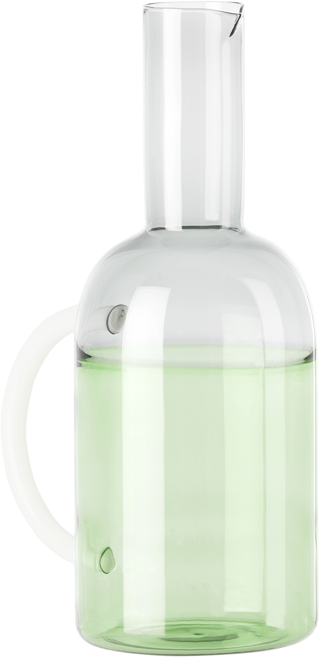 Ichendorf Milano Green & Gray Tequila Sunrise Jug In Green/smoke