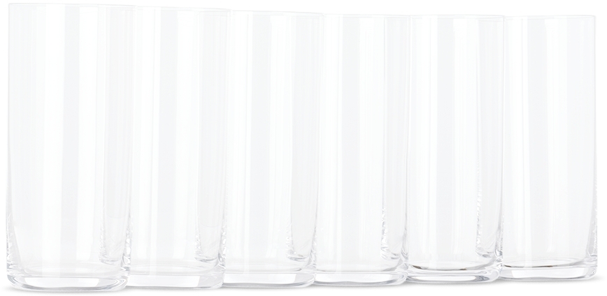 Ichendorf Milano Cilindro Longdrink Glass Set, 6 Pcs In Clear