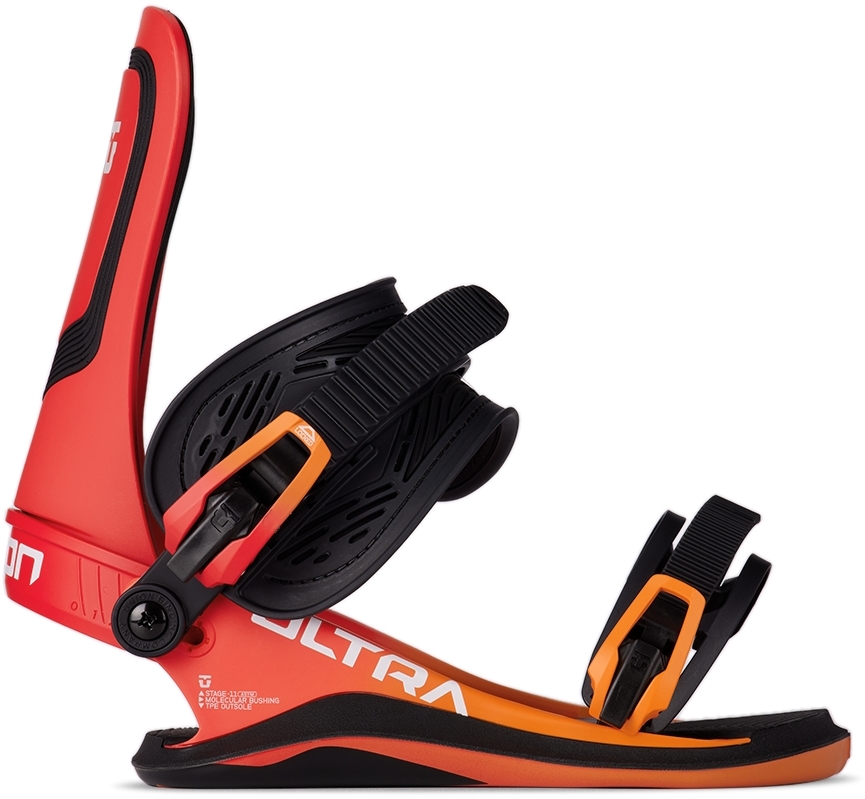 Red Ultra Snowboard Bindings