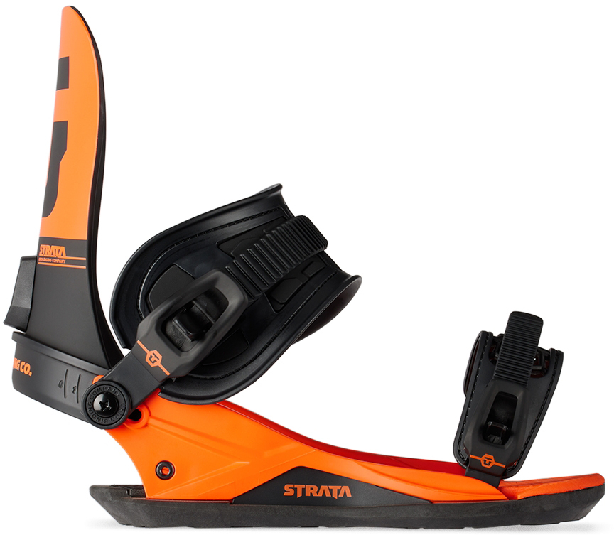 Orange Strata Snowboard Bindings by Union Binding Company | SSENSE