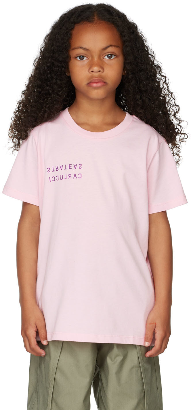 S.c. Ssense Exclusive Kids Pink Mini Carbon Visions T-shirt In Dust Pink