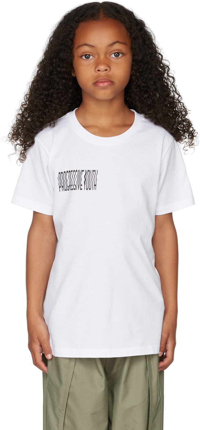 S.c. Ssense Exclusive Kids White Mini Carbon T-shirt