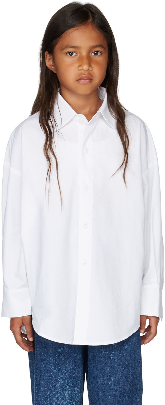 S.c. Ssense Exclusive Kids White Mini Macro Shirt