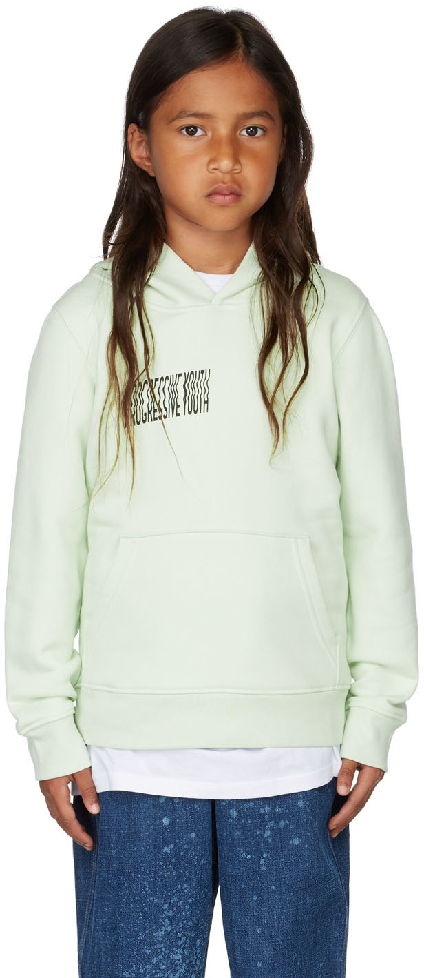 S.c. Ssense Exclusive Kids Green Mini Proto Hoodie In Mint