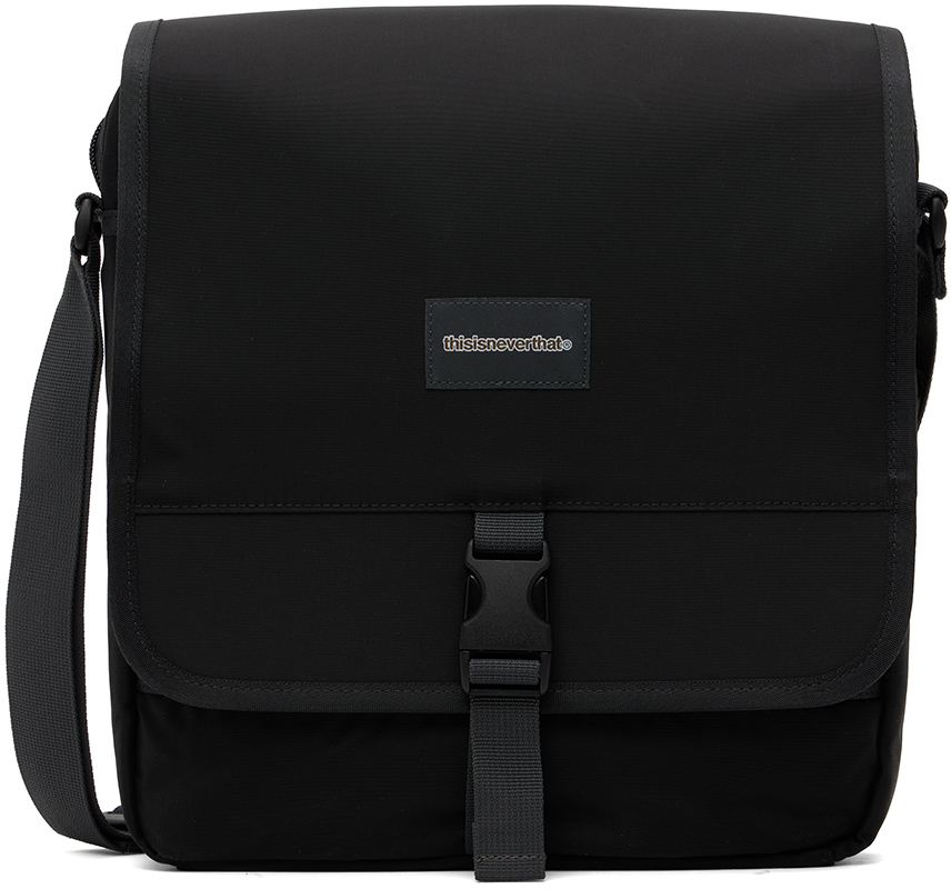 thisisneverthat: Black Leicht Messenger Bag | SSENSE Canada