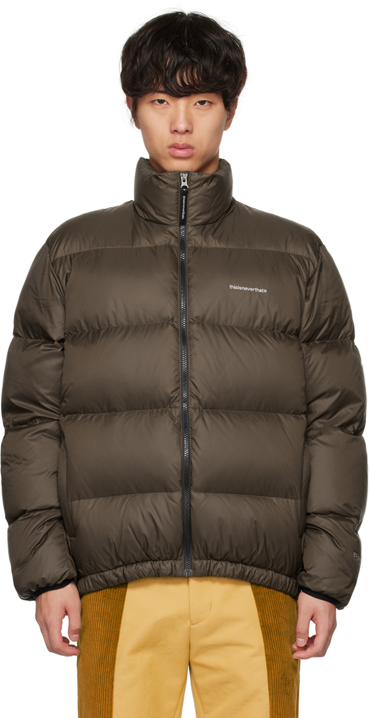 Thisisneverthat Brown Zip Down Jacket In Brown