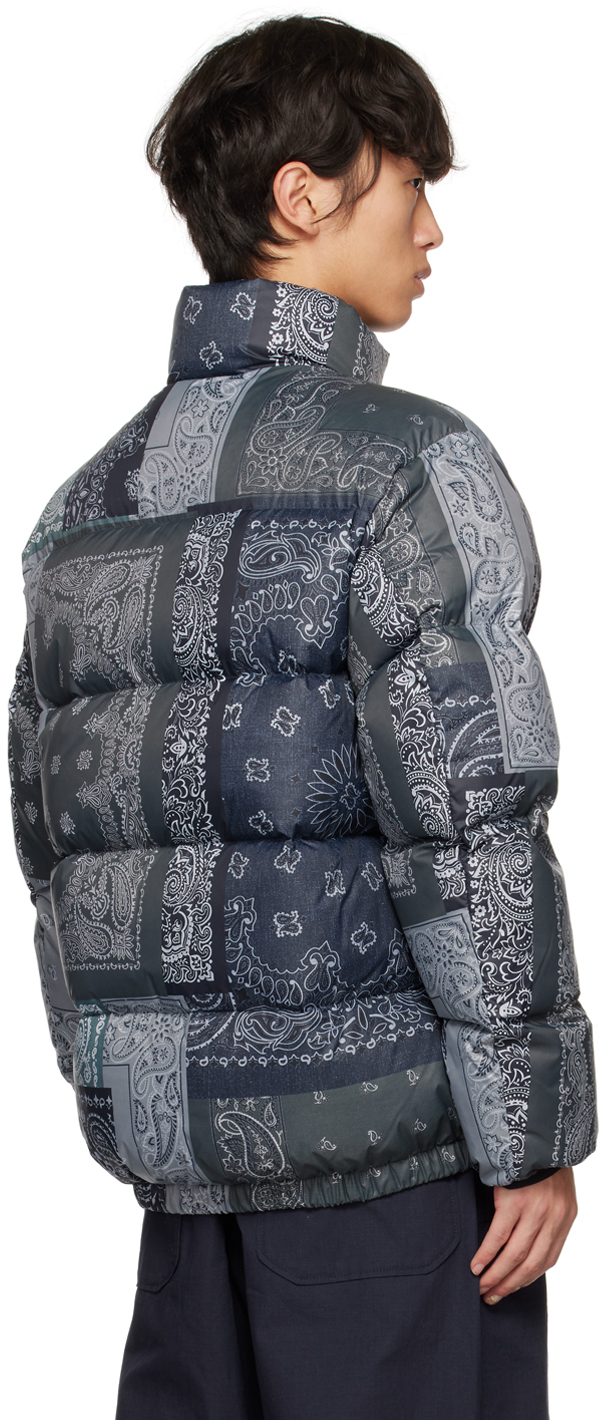 thisisneverthat Black & Gray Bandana Down Jacket | Smart Closet