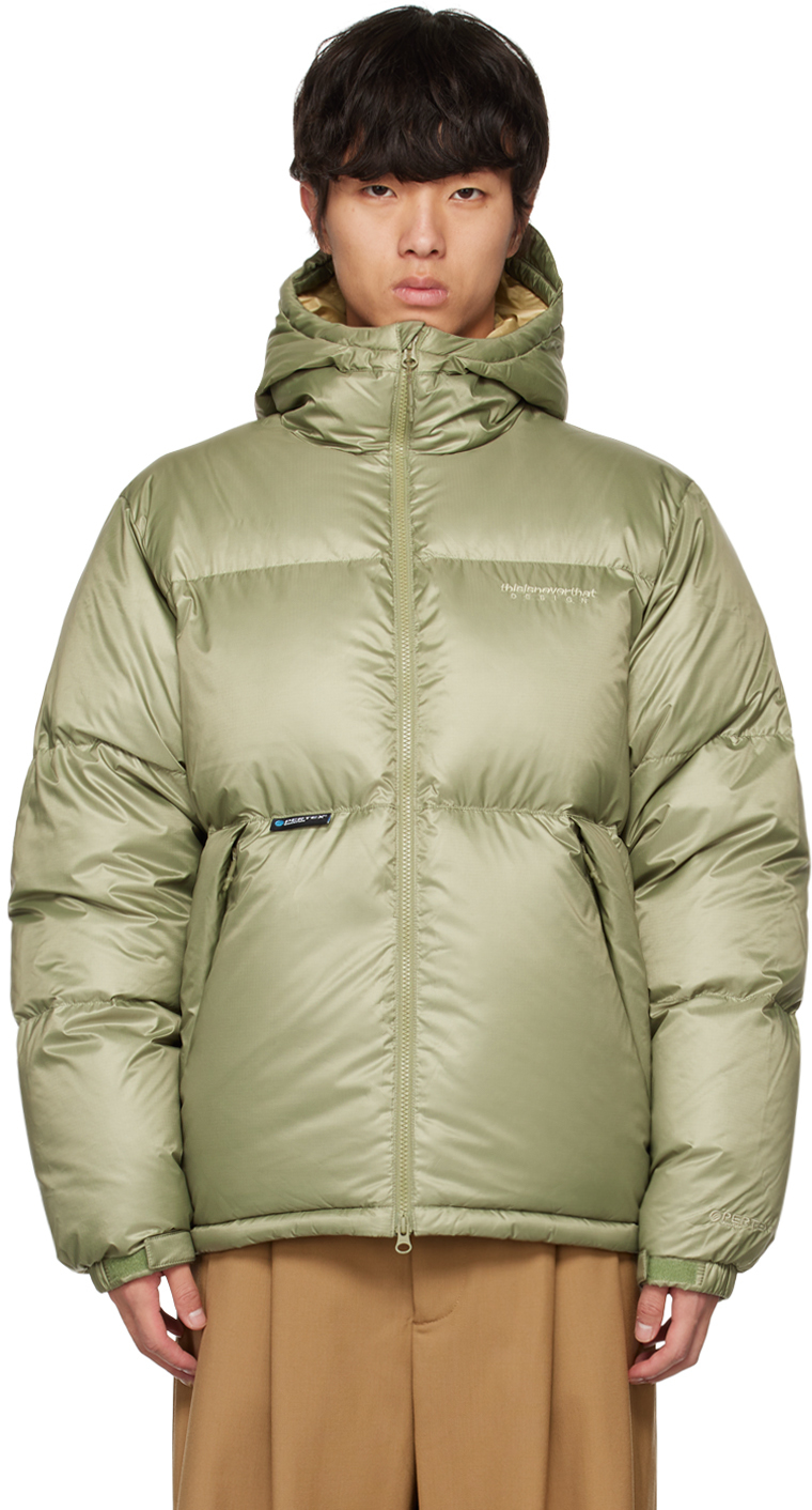 Green Hooded Down Jacket