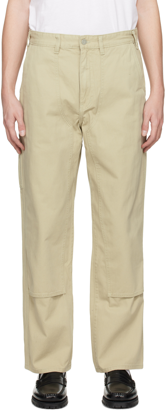 thisisneverthat: Beige Carpenter Trousers | SSENSE UK