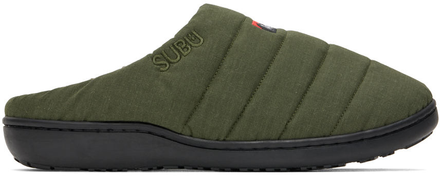 Khaki Subu Edition Quilted Slippers