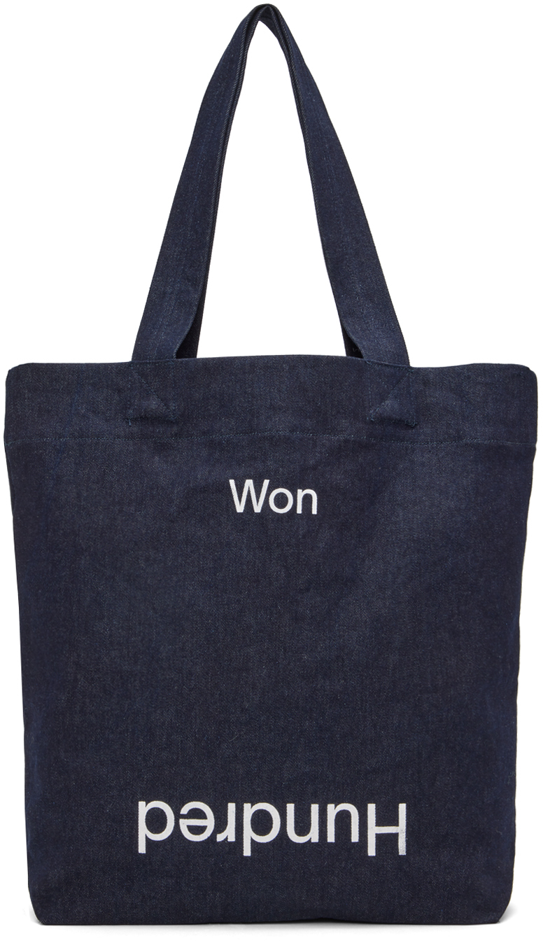 Won Hundred Navy Everyday Tote In Rinse Blue