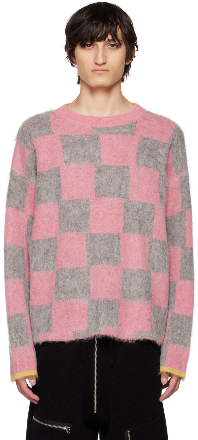 Zankov Pink & Gray Rudy Sweater In 690 Pink-grey