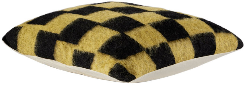 Zankov Ssense Exclusive Black & Yellow Rudy Cushion In Black & Yellow