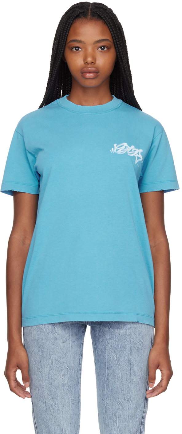 Eytys: SSENSE Canada Exclsuive Blue Jay T-Shirt | SSENSE