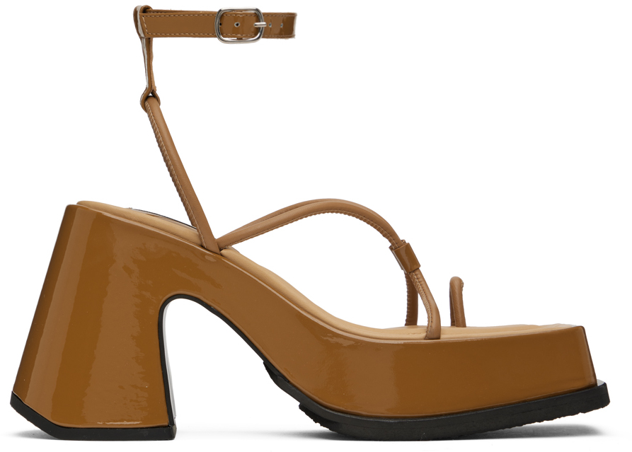 Eytys Brown Olympia Heeled Sandals