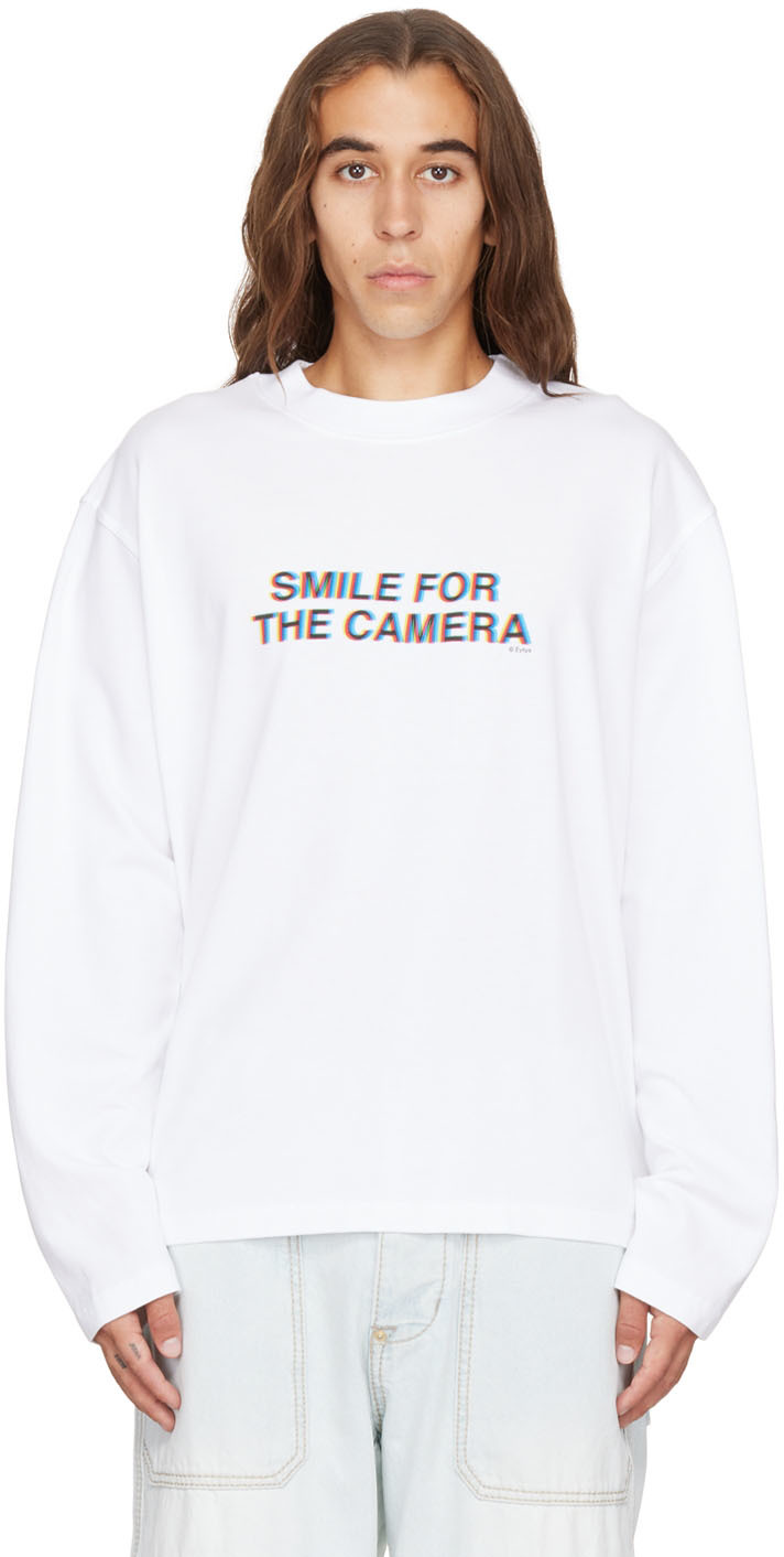 SSENSE Exclusive White Compton Long Sleeve T-Shirt