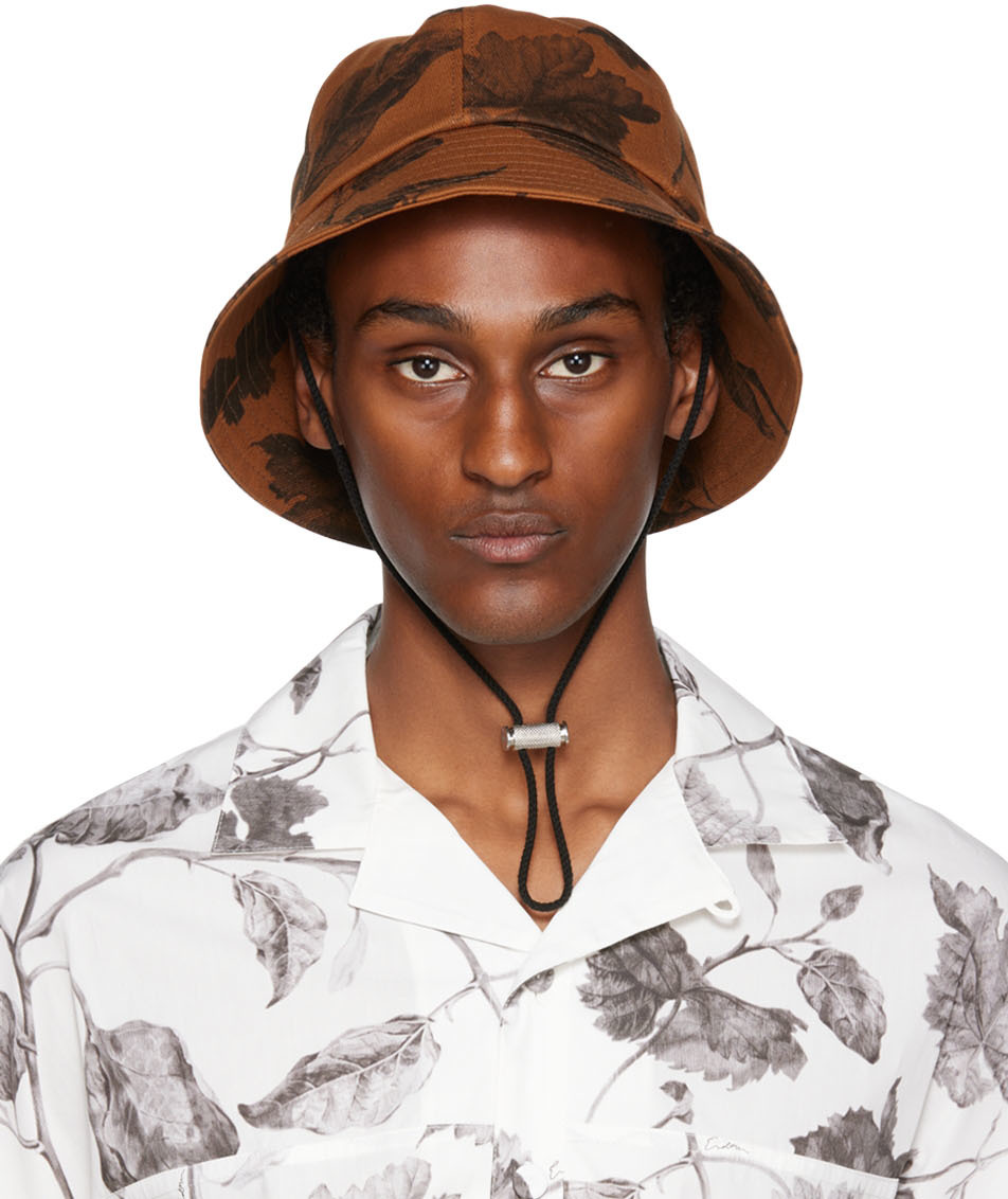 Brown Legge Bucket Hat SSENSE Men Accessories Headwear Hats 