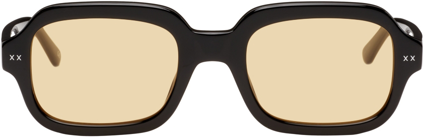 Lexxola Black Jordy Sunglasses In Black/orang