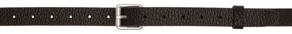 Lemaire Reversible Brown Reversed Thin Belt