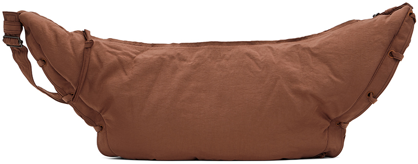 LEMAIRE: Brown Soft Game Shoulder Bag | SSENSE