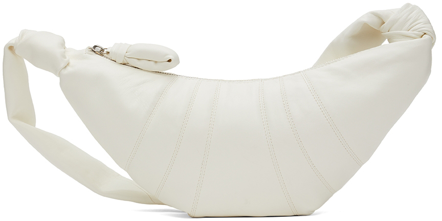 Peco White Croissant Bag L / Without Metal Chain