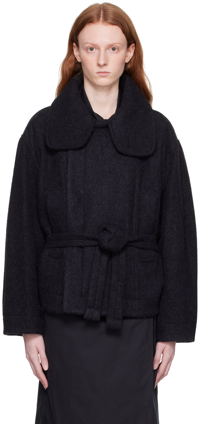 LEMAIRE Black Bathrobe Jacket SSENSE UK