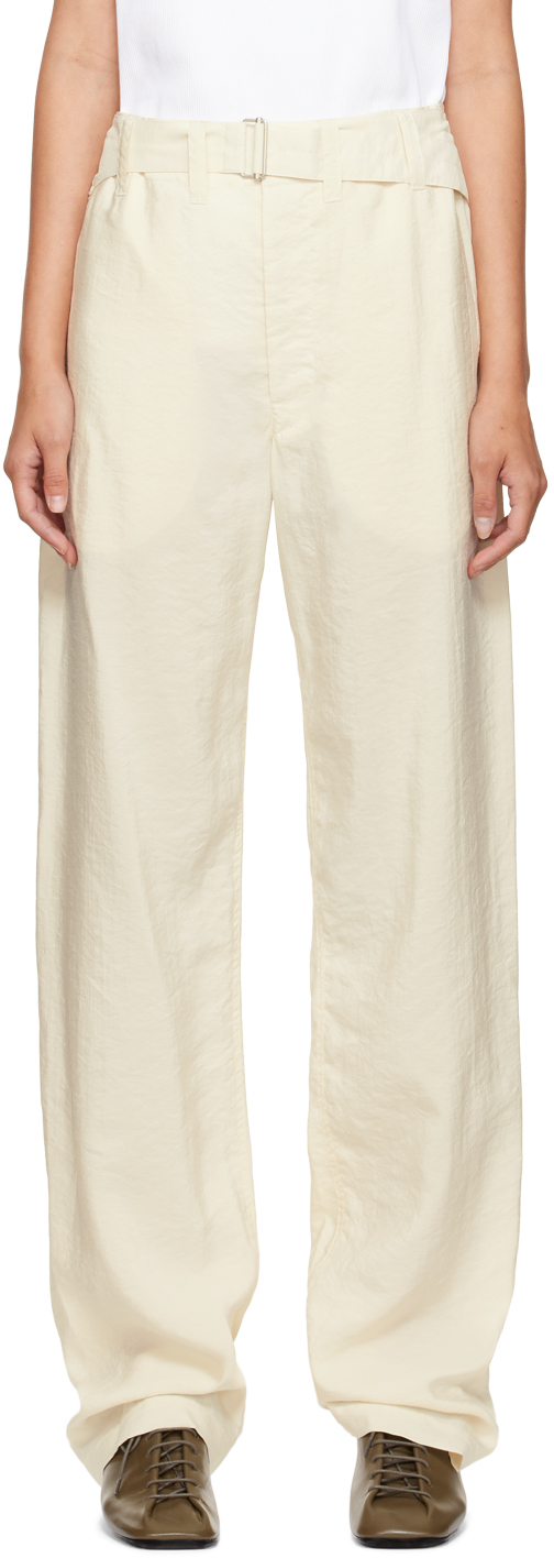 Slacks and Chinos Womens Trousers - Save 18% Lemaire Linen Balloon Shape Trousers in Beige Natural Slacks and Chinos Lemaire Trousers 