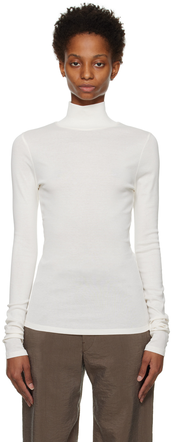 LEMAIRE White Second Skin Turtleneck | Smart Closet