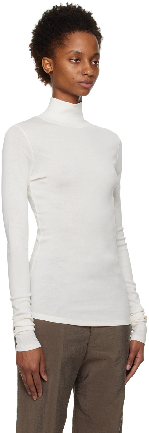 LEMAIRE White Second Skin Turtleneck | Smart Closet