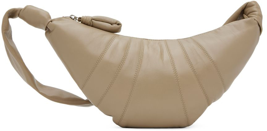 LEMAIRE BEIGE SMALL CROISSANT BAG