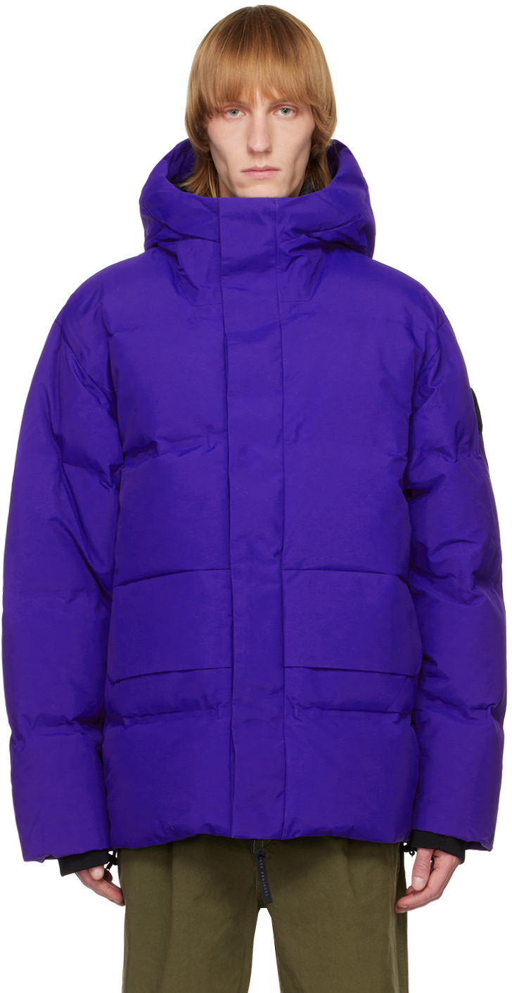 Norse Projects Arktisk Blue Mountain Down Jacket In Cobalt Blue