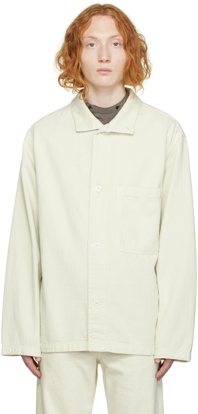 Lemaire Off-White Stand Collar Jacket