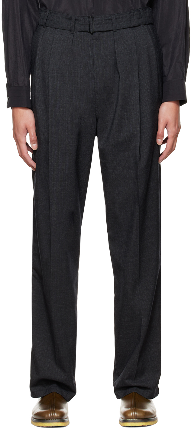 LEMAIRE Black Loose Trousers