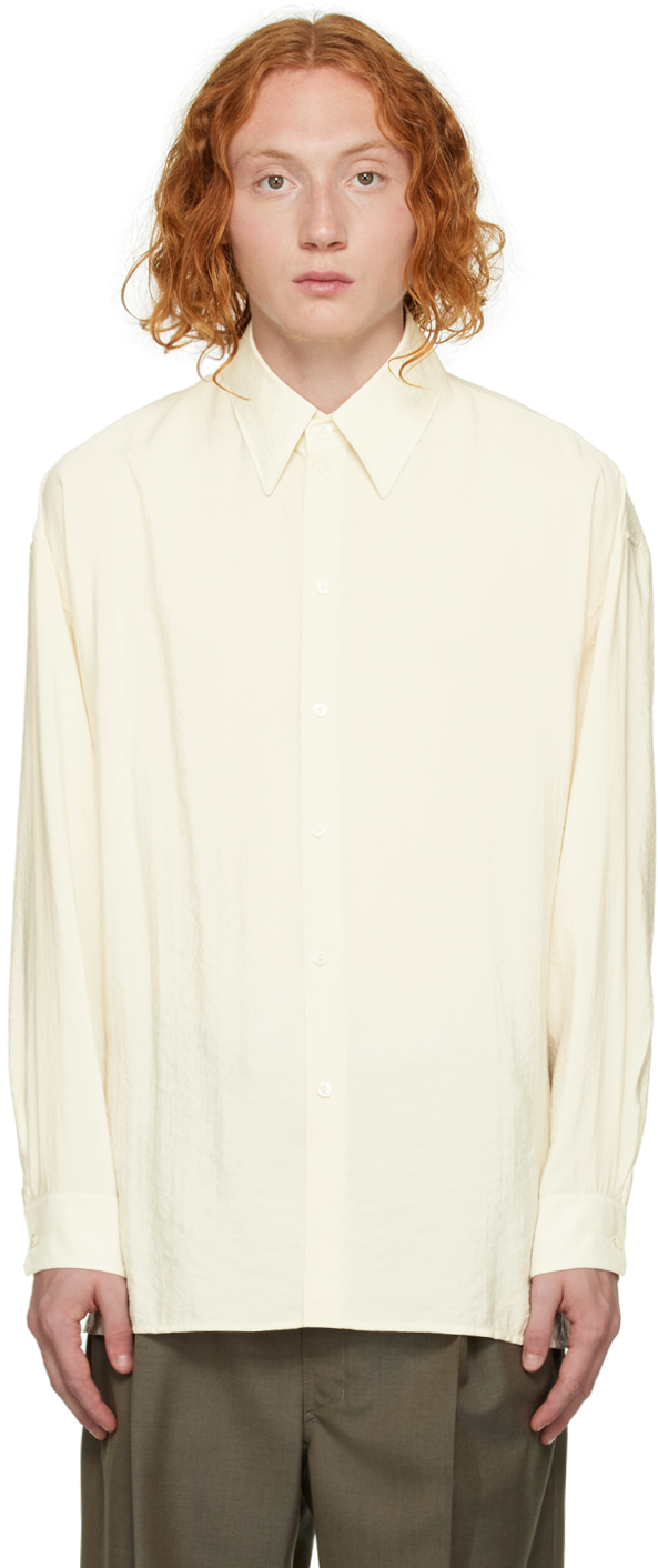 LEMAIRE twisted shirt 34サイズ ホワイト camping.com