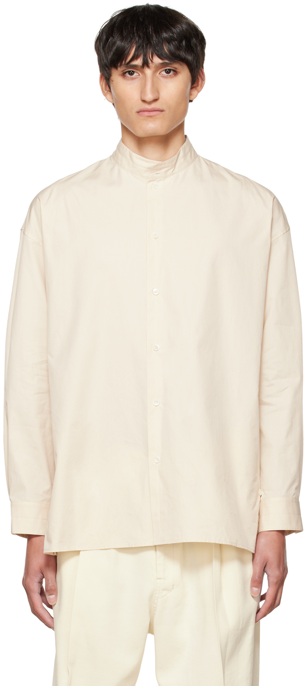 Lemaire Other Materials Shirt in Yellow Save 22% White Mens Shirts Lemaire Shirts for Men 