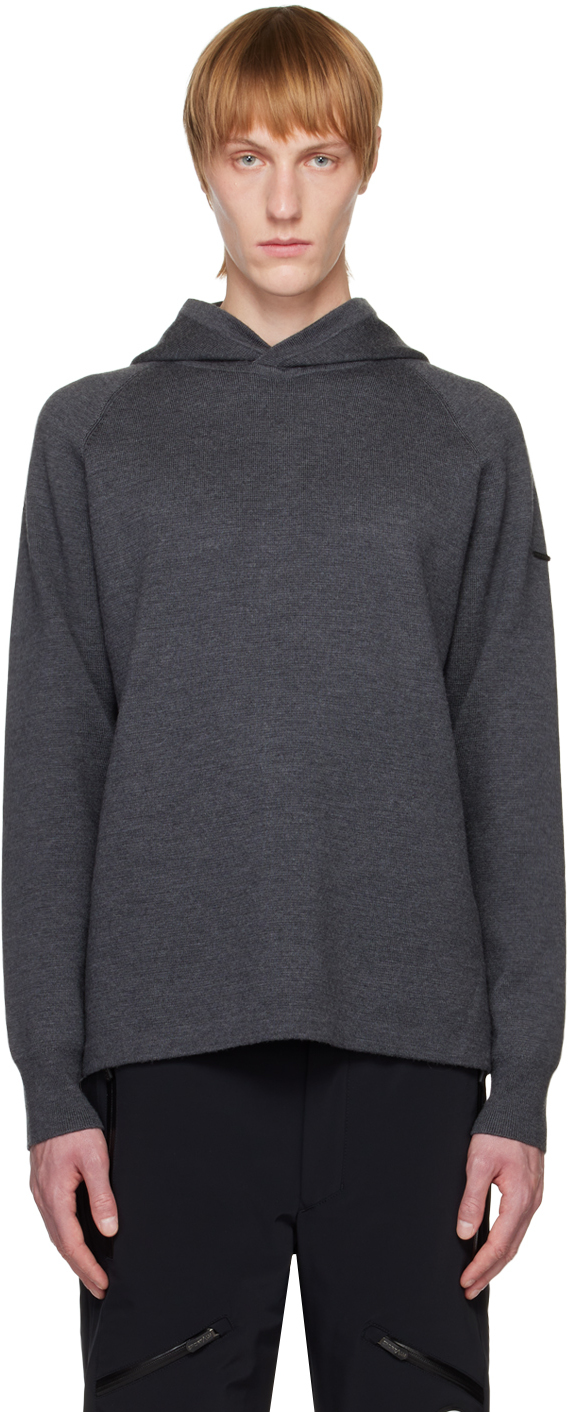 Norse Projects Arktisk Milano Tech Wool-blend Hoodie In Grey