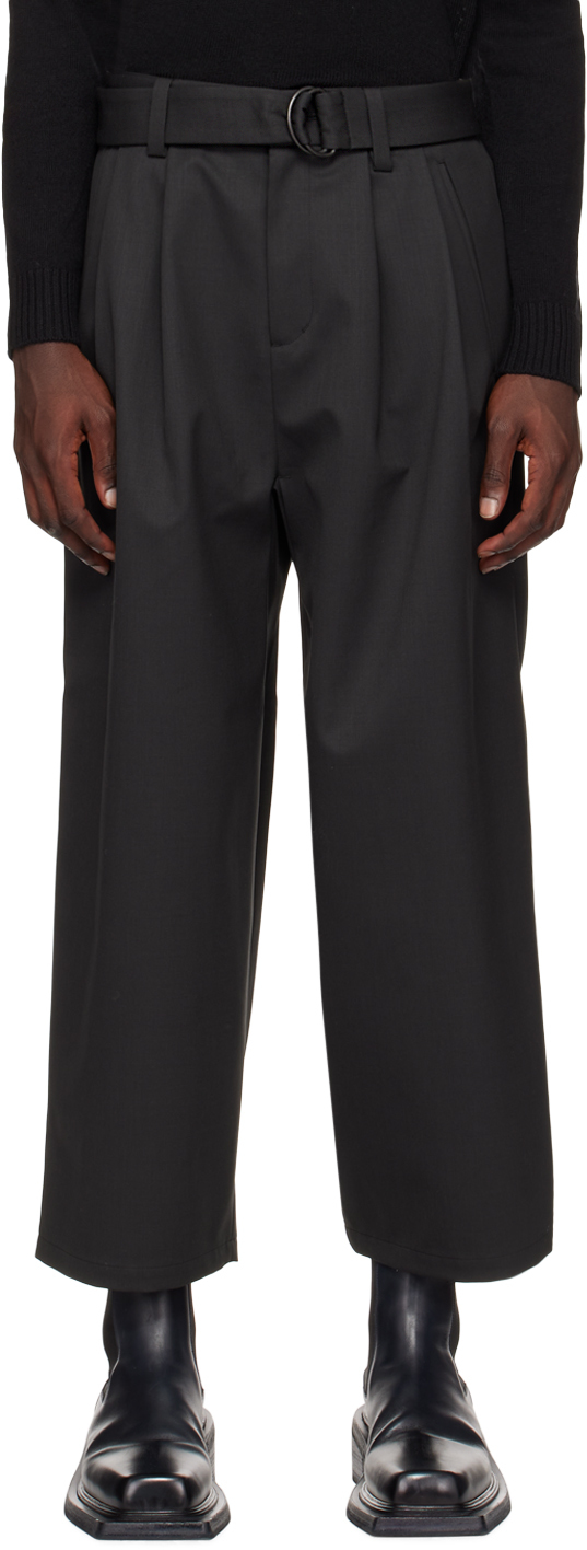 Black Waterproof Wide Trousers by F/CE.® on Sale