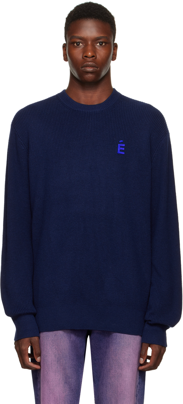 Études Navy Boris Patch Sweater