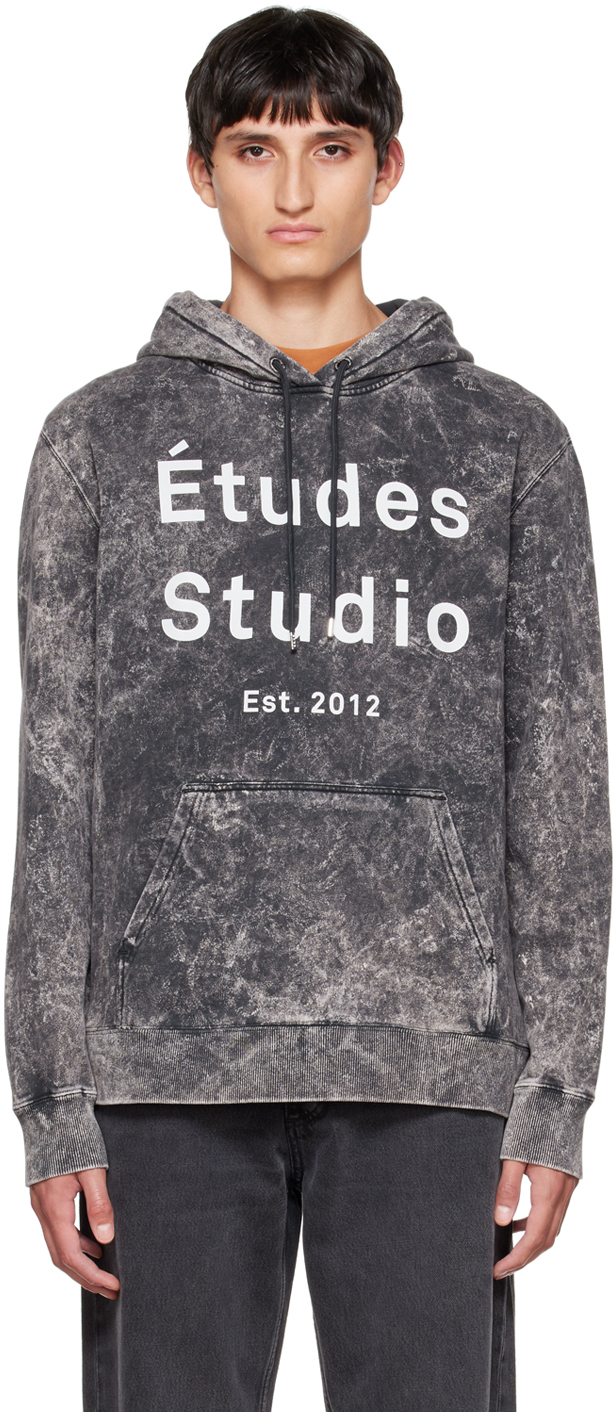 Études Black Klein Print Hoodie