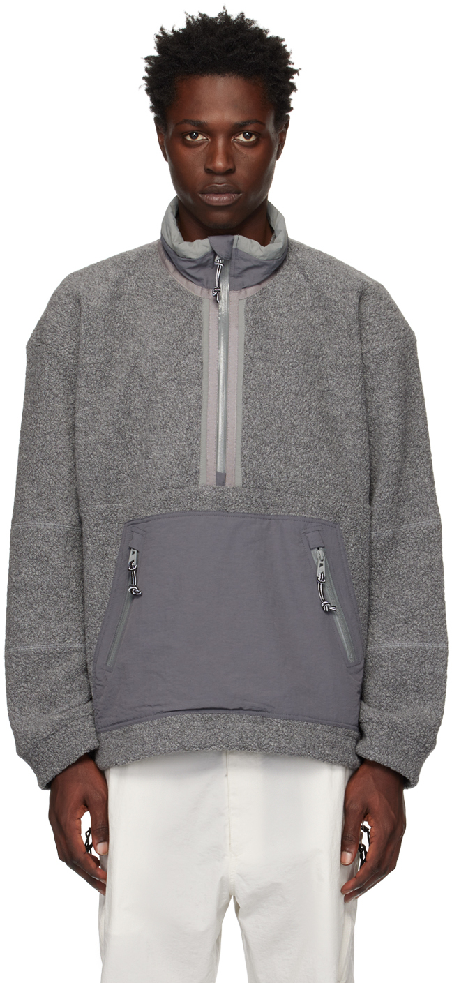 F/CE: Gray BOA Sweater | SSENSE