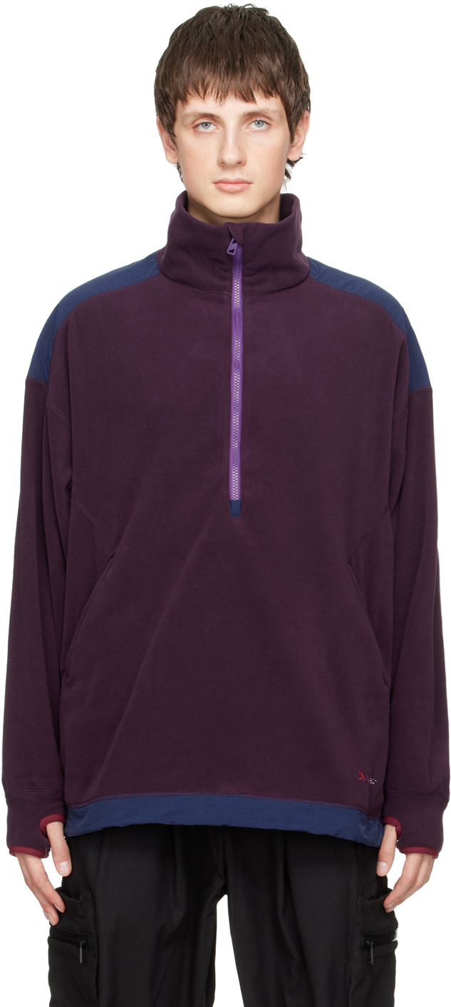 F/CE Purple HalfZip Sweater SSENSE UK